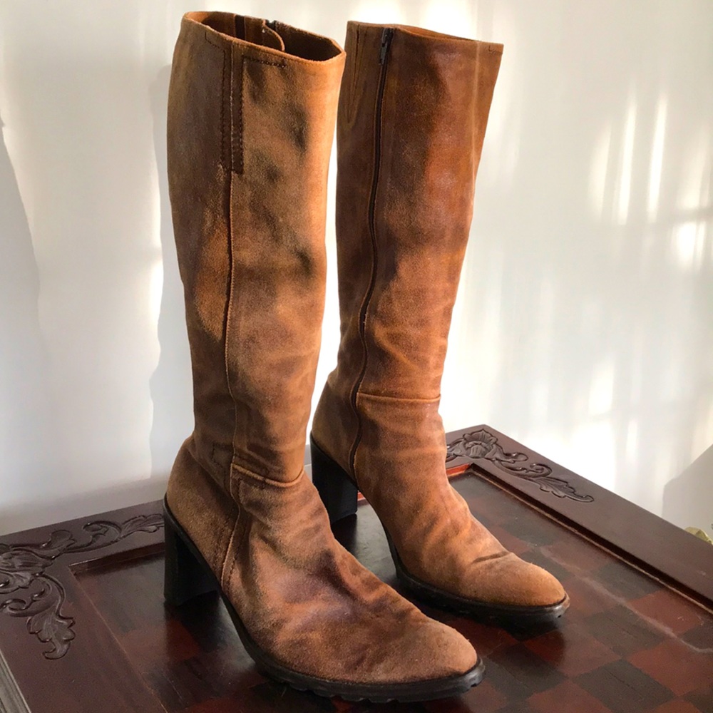 Kenneth Cole leather tall boots